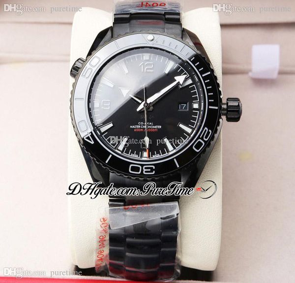 

2021 jhf 600m miyota 8215 a8800 automatic mens watch 215.92.40.20.01.001 black ceramic bezel black dial pvd steel bracelet puretime i10c3, Slivery;brown