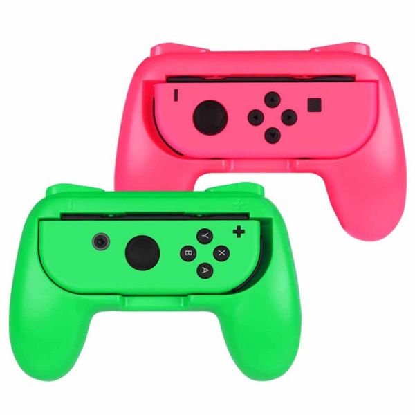 

grip for switch joy-con, [ergonomic design] wear-resistant comfort game controller handle kit for switch j