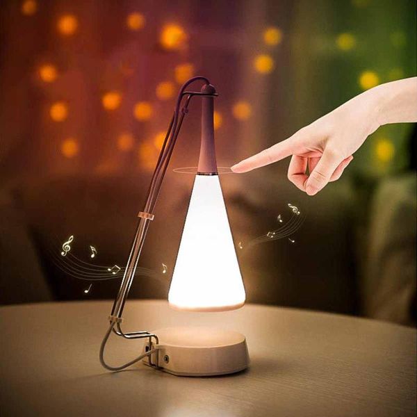 

new bedroom led desk lamp multofuntion music speaker usb rechargeable touch dimmer touch desk lamp stereo creative table lamps
