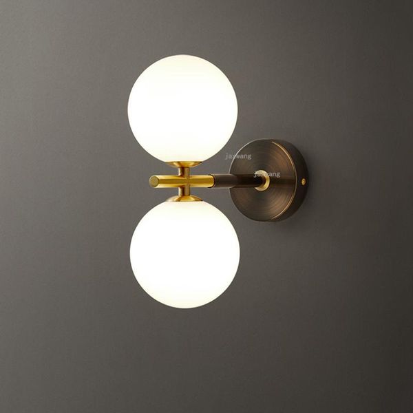 

wall lamp postmodern led glass nordic bedroom bedside minimalist living room decoration indoor lighting corridor light