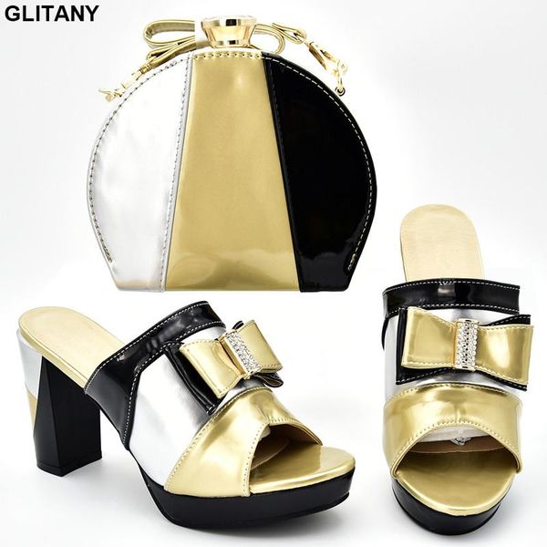 

dress shoes arrival luxury women designers sales in matching and bag set summer high heeled for plus size, Black