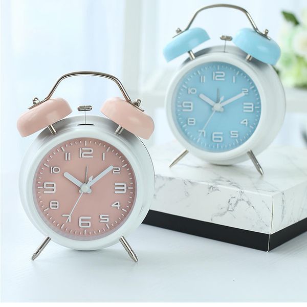 

digital alarm clock 5-inch three-dimensional digital metal loud children students lovely bedroom nightlight alarm clock