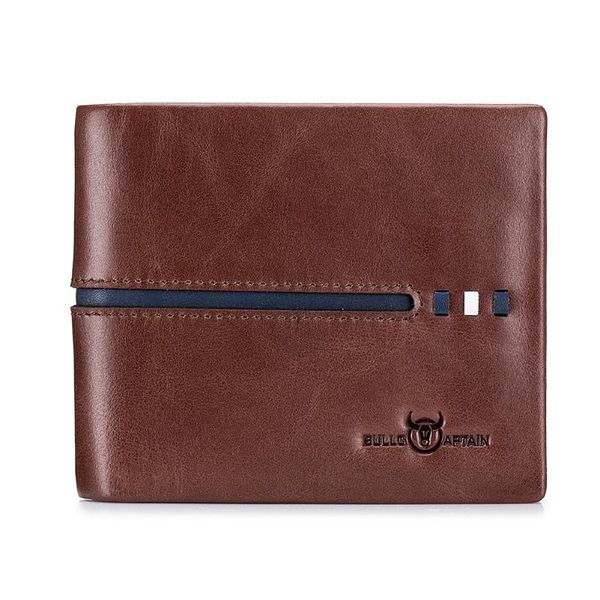 

men genuine leather card bag multi slot wallet money purse holder evening party messenger bags men wallet, Red;black