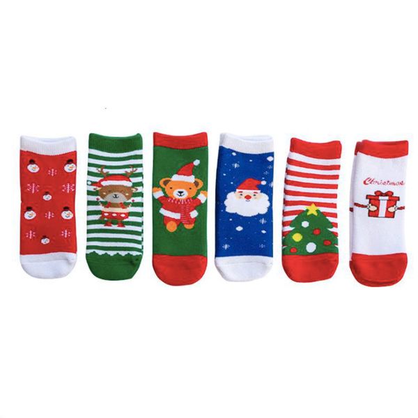 

2021 new boys girls christmas socks stocking winter cotton 6edw, Pink;yellow