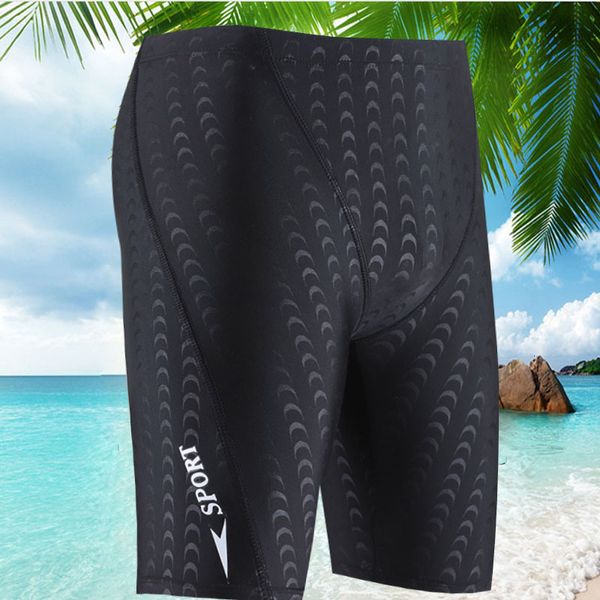 

selling 2020 new style 5-point men's swimming trunks thickened fabric, White;black