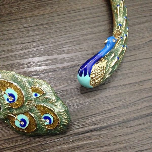 

NewexaggeratedpeacockfashionretronecklaceWomensluxuryjewelryaccessories