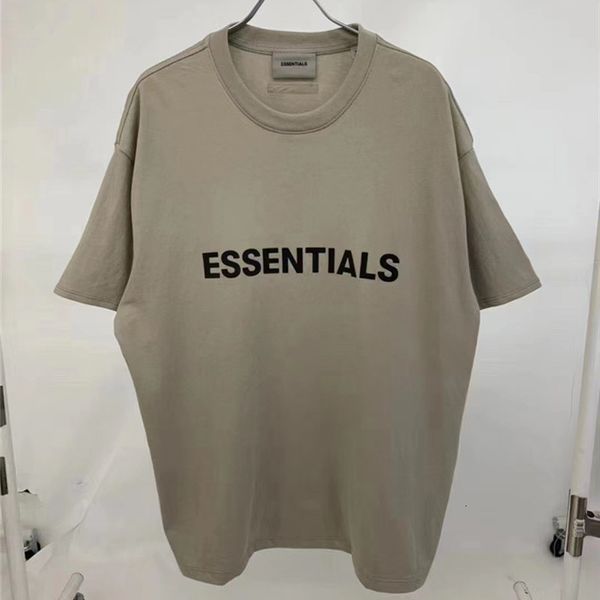 

2021 new hip-hop reflective t-shirt men women summer oversize los angeles limited fog essentials t-shirts et5s, White