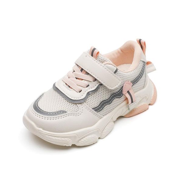 

boys' sports shoes 2021 spring new children's running shoes big children's fashion girls breathable old casual sport 26-36, Black
