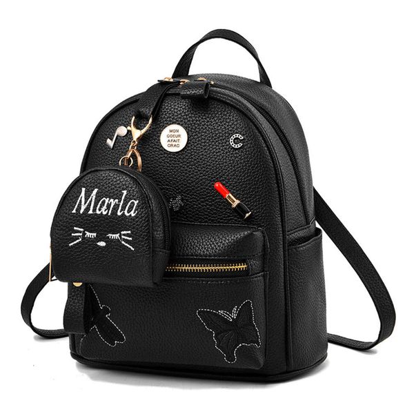 

hbp 2021 personality versatile mini bag korean fashion women's soft leather backpack