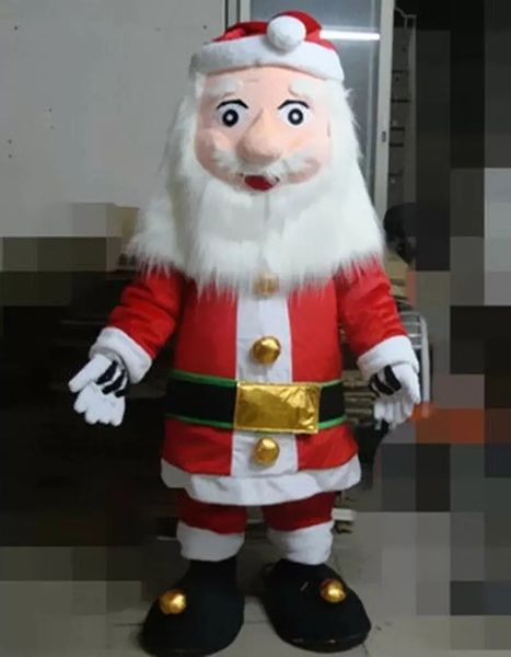 2022 Costume della mascotte di Babbo Natale di Halloween Personaggio dei cartoni animati di alta qualità Carnevale Festival Vestito operato Natale Adulti Taglia Festa di compleanno Vestito da esterno