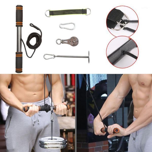 

resistance bands fitness arm blaster trainer biceps strong power stick pull rope for gym forearm strength chest workout wrist roller equipme