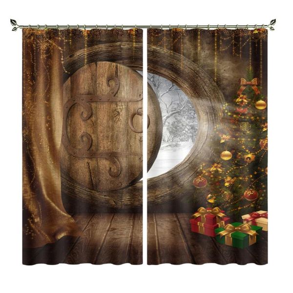 

curtain & drapes christmas tree in the cave factory customized export living room bedroom thermal insulation sunshade theme