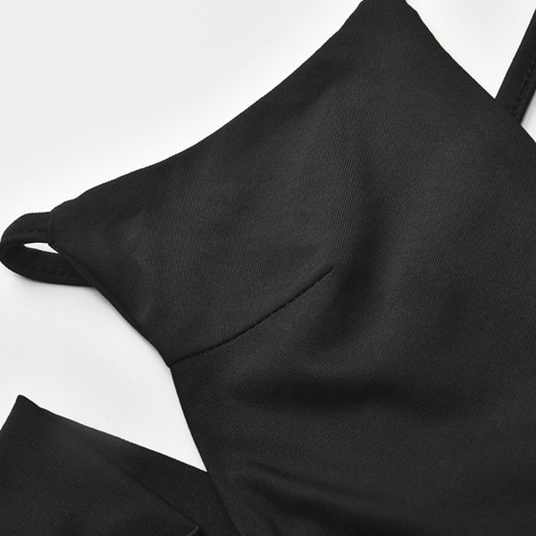 

women fashion solid v neck camisole gothic slim ruched drawstring backless tank female casual party, White