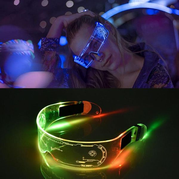 

party decoration led glasses neon luminous light up rave costume decor halloween