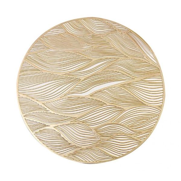 

mats & pads 6pcs soft kitchen decor placemats round wedding dining table pvc placemat anti-scratch