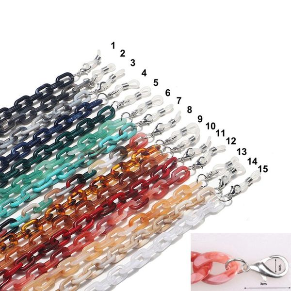 

bag parts & accessories 2021 detachable shoulder strap acrylic resin chain handles diy replacement solid color wide 60cm, Black