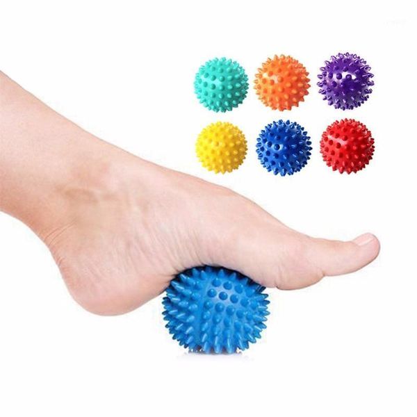 

fitness balls 6 color 6.5cm pvc hand ball foot massage soles hedgehog muscle relaxation exercise portable physiotherapy1