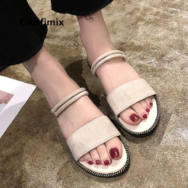 

sandals cresfimix teenager cute spring flat lady casual pink anti skid cool sandal sandalias de mujer c5264, Black