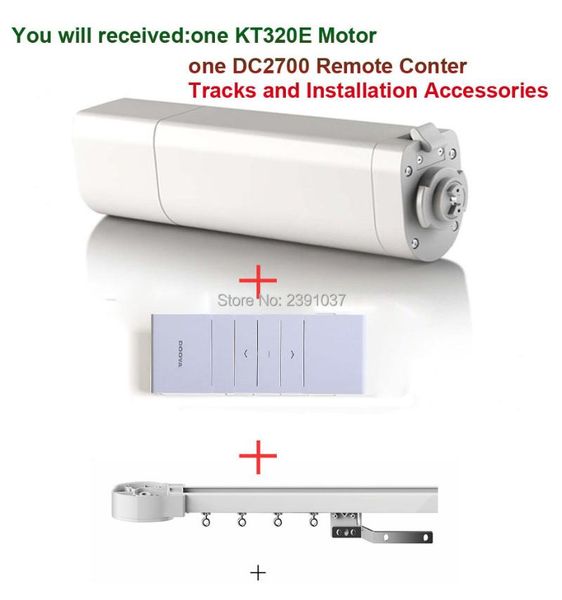 

blinds original ewelink dooya sunflower kt320e electric curtain motors 45w 220v 50mhz with remote controler dc2700+3m customizable curt