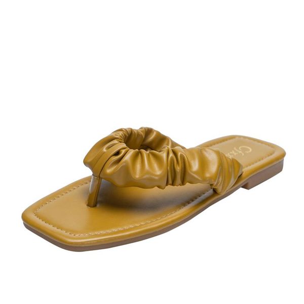 

slippers 2021 women flats ladies fashion casual sandals classics slides summer outside flat with shoes metal decoration, Black