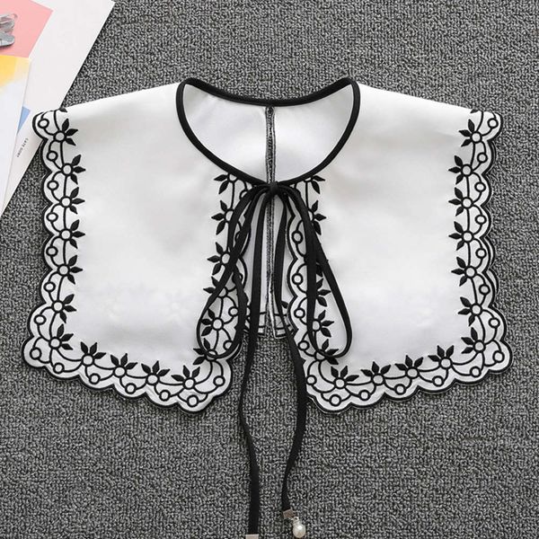 

neckline korean false lovely decorative collar autumn lace shawl, Blue;black