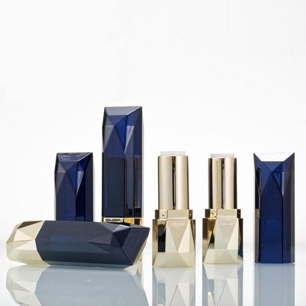 

storage bottles & jars empty plastic lipstick tube diamond cosmetic packaging tool lip container refillable bottle 12.1mm lipbalm 30pcs