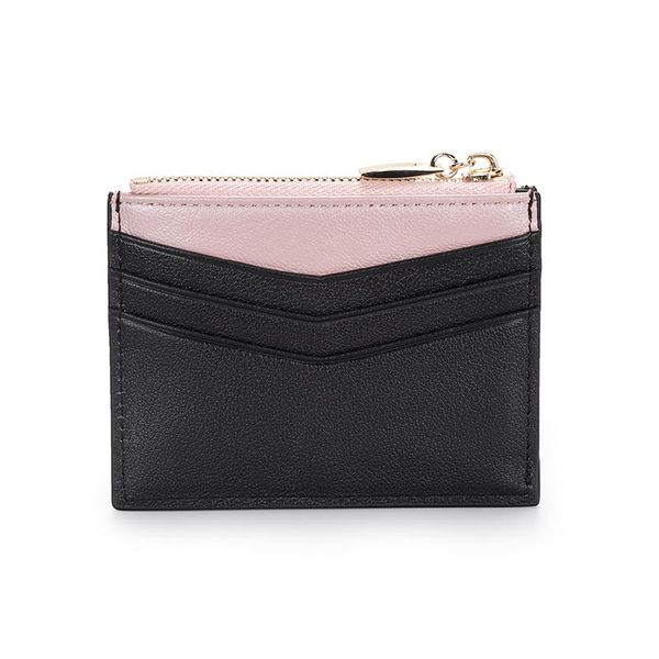 

card holders comforskin genuine leather women arrivals case for female luxurious cow hit color wallets, Brown;gray