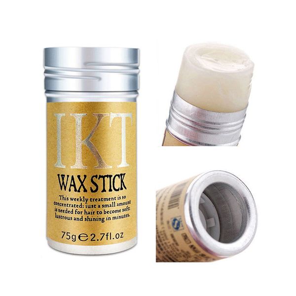 

75g oem custom label hair wax stick shea butter styling pomades strong hold hair line frizziy hairs non greasy edge control for men women