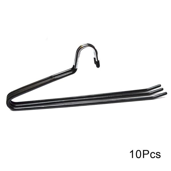 

hangers & racks 10pcs closet organizer hanger hanging space saving non-slip metal hook trouser open ended pants home