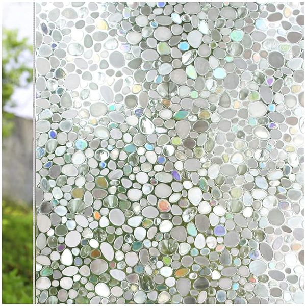 

window stickers luckyyj film 3d static privacy tint decoration self adhesive glass for uv blocking heat control sticker