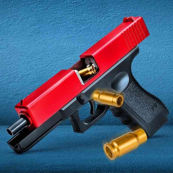 

2565gun toy hand small shell throwing soft gun lattice pneumatic m1911 simulation children's pistol boy down bullet
