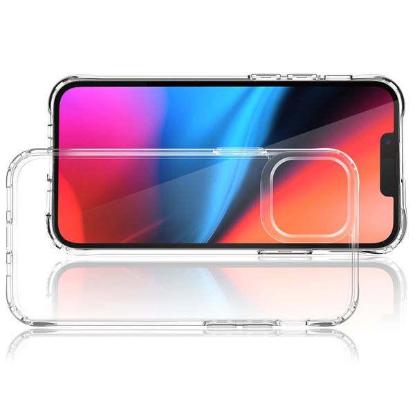 Slim Fino Cristal Transparente Casos Difíceis Claros para iPhone 13 Pro Max 12 11 XR X 8 7 PLUS Covers Funda