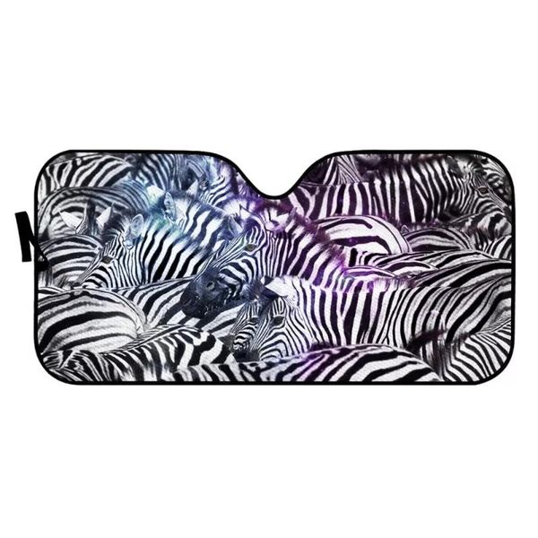 

car sunshade pinup angel zebra design windshield sunshades heat reflector stylish sun shade for vehicle durable accessories