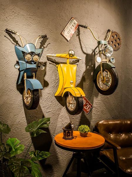 

decorative objects & figurines [mgt]retro industrial style bar decoration vehicle pendant creative home shop restaurant wall wrought iron ha