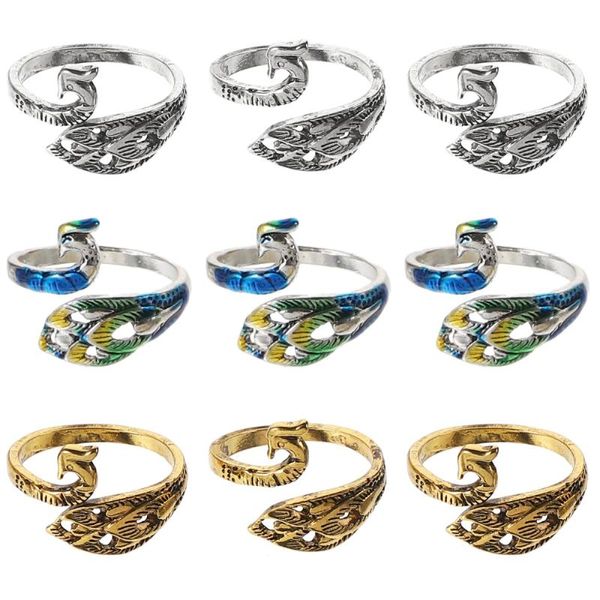 

9pcs knitting loop crochet thread guide rings knitting accessories, Black