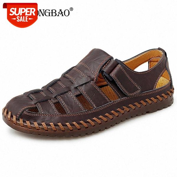 

new summer men sandals fashion outdoor casual shoes men's beach sandals breathable waterproof footwear men lazy shoes size 38~48 #8y4w, Black