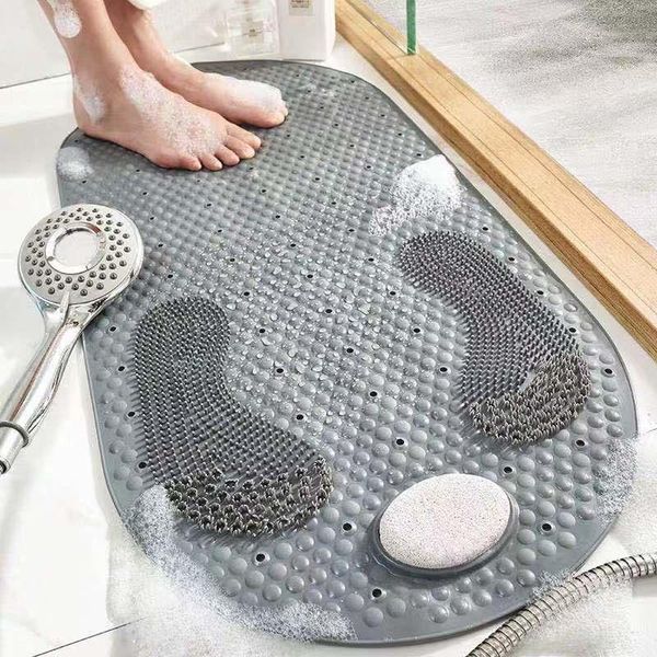 

carpets style pvc toilet bathroom non-slip mat household grind stone floor shower room massage foot dropship