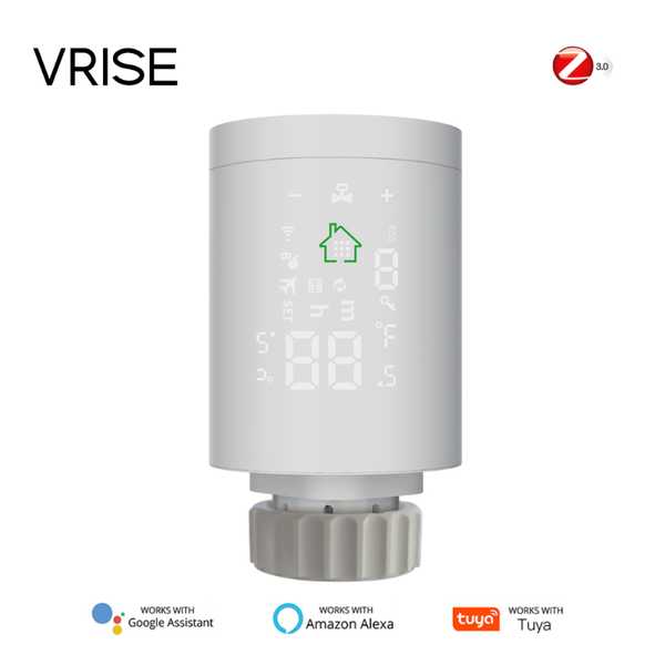 

smart home control tuya zigbee3.0 radiator actuator programmable thermostatic valve temperature controller voice via alexa