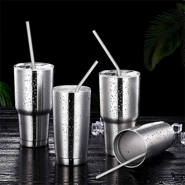 

bend & straight stainless steel straw 6mm 8mm 12mm drinking straws 7" 8.5" 9.5" 10.5" reusable metal party bar drinks 24