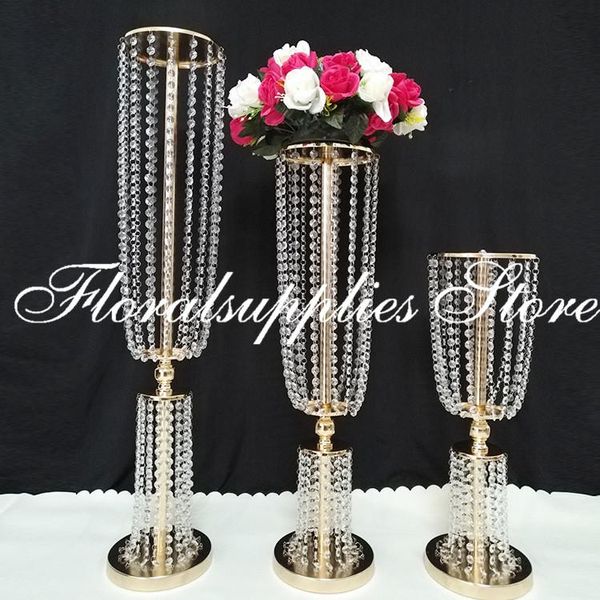 

party decoration 60cm/80cm/100cm height wedding flower stand road lead table centerpiece