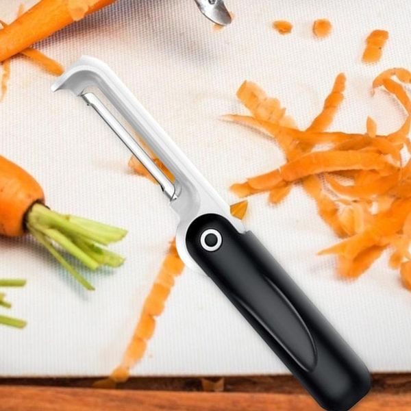 

stainless steel peeler fruit vegetable vertical penguin shaped foldable peeler non-slip handle slicers kitc qylijs