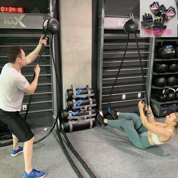 

yoga stripes hanging pulley rope device fitness household trainers resistance adjustable climbing machine1