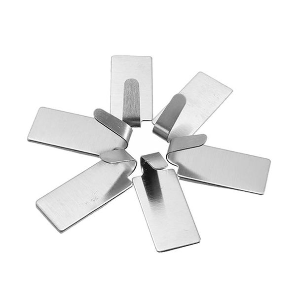 

hooks & rails 6pcs stainless steel viscose metal 3.5*1.5cm bathroom and kitchen storage accessories hook for home