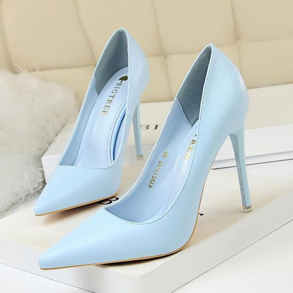 

dress shoes women pumps 2021 summer high heels .5 cm sandals pointed toe platform party plus size 43, Black