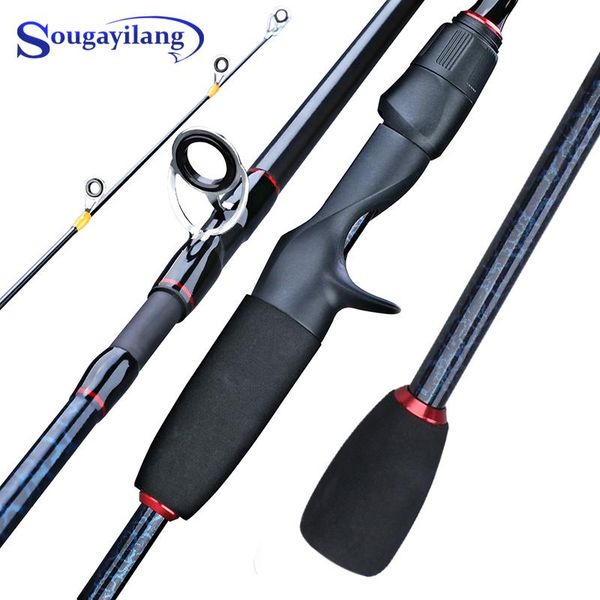 

sougayilang 1.8m 1.98m 2.1m 2.4m 5 sections spinning rod portable casting fishing rod ultralight carbon fiber travel fishing