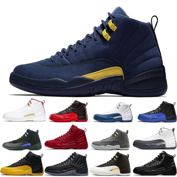 

2022 12s 12 basketball shoes jumpman men black purple bulls dark grey fiba flu game french blue michigan reverse taxi twist utility wings si