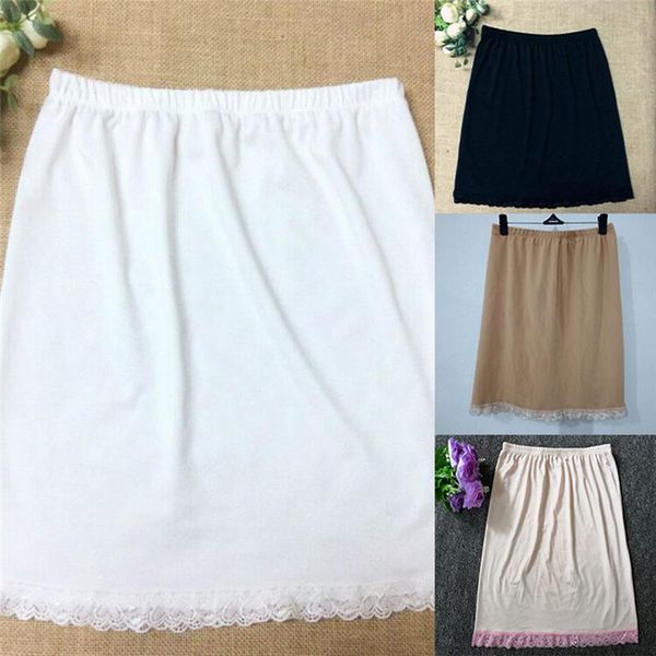 

skirts 2021 women satin mini skirt safety loose anti-exposure for female, Black
