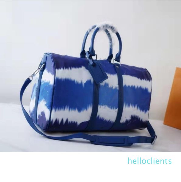

2021 50cm large capacity women bags travel handbag handbags men shoulder duffel sport bag color painting