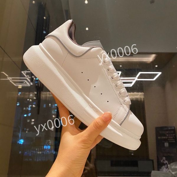

shoe women leather 39-44 lace up platform oversized sole sneakers white black mens womens luxury velvet suede casual shoes cx201002, Red;white