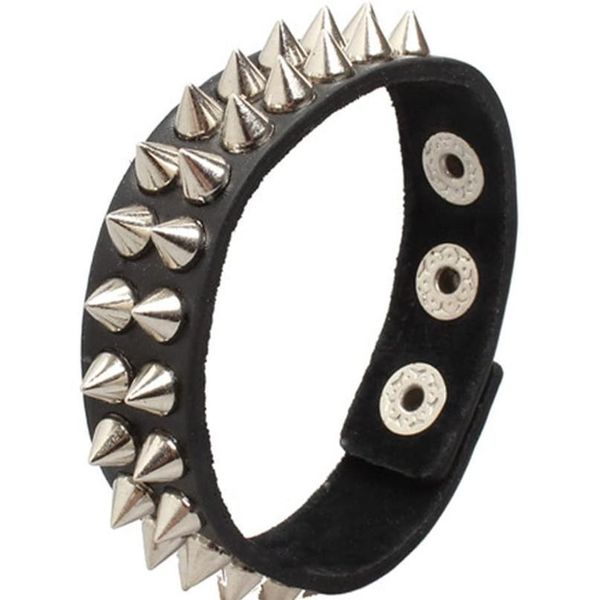 

small spike goth steampunk bracelet emo punk cyber wrist cuff mens womens wristbands biker rock vintage goth jllcpr